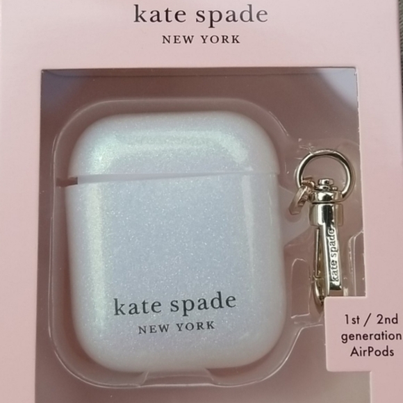 kate spade Accessories - LAST DAY Kate Spade New York AirPods White Glitter